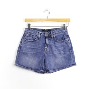 J Brand denim mom shorts blue medium wash high waist 25 trendy fit summer beach